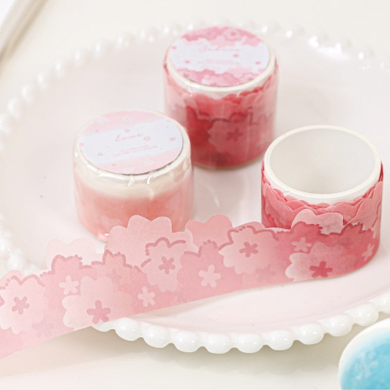 Cute Natural Views Irregular Shape Washi Tape Snowflakes Bubbles Stars 12