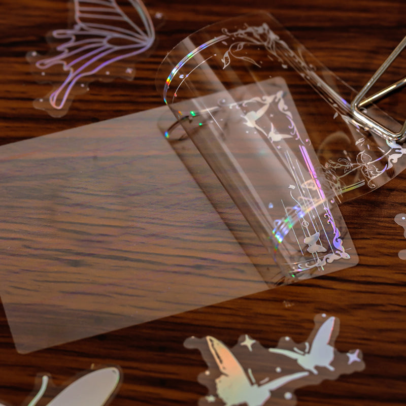 Dazzling Holographic Clear Vinyl Sticker c1
