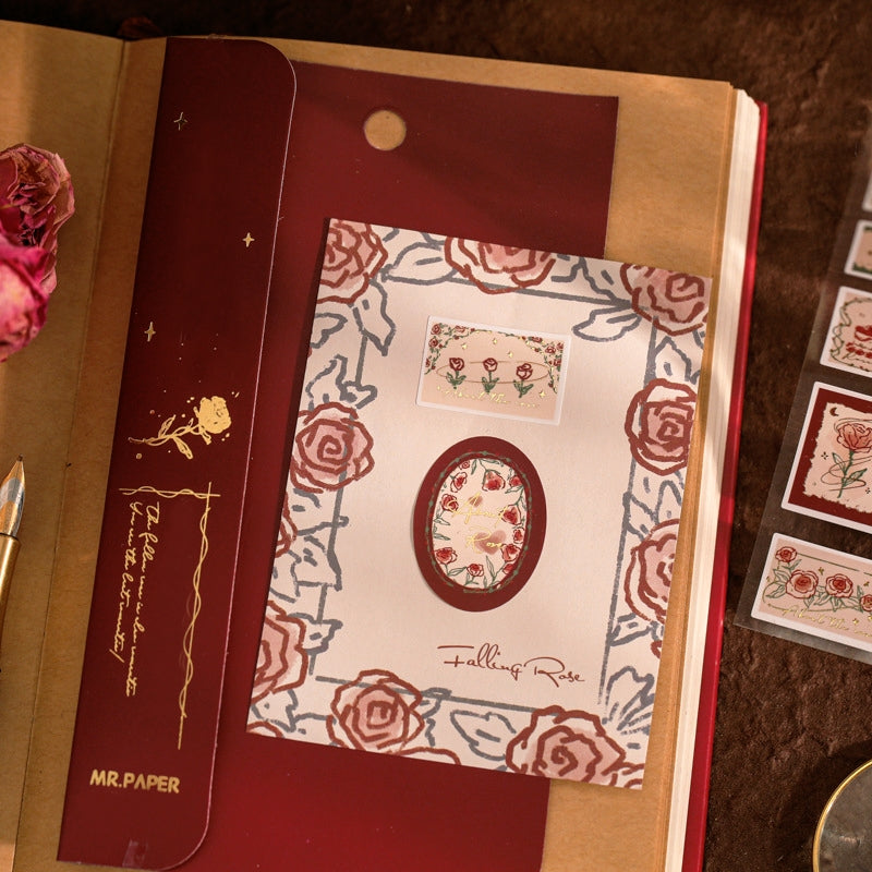 DIY Rose Illustration Creative Stickers 5