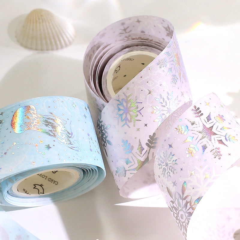Dream Universe Planet Laser Gold Stamping Tape c