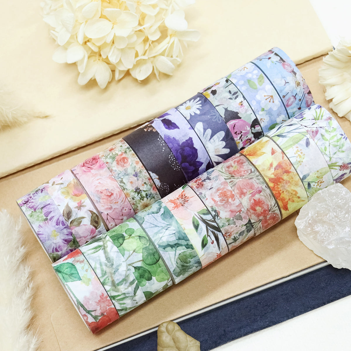 Pastoral Flower Washi Tape Set-1