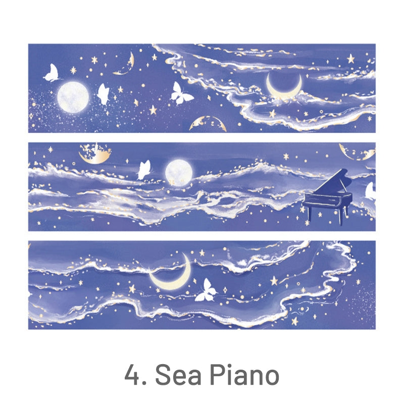 Galaxy Night Song Series Tape Journal Stamprints 6