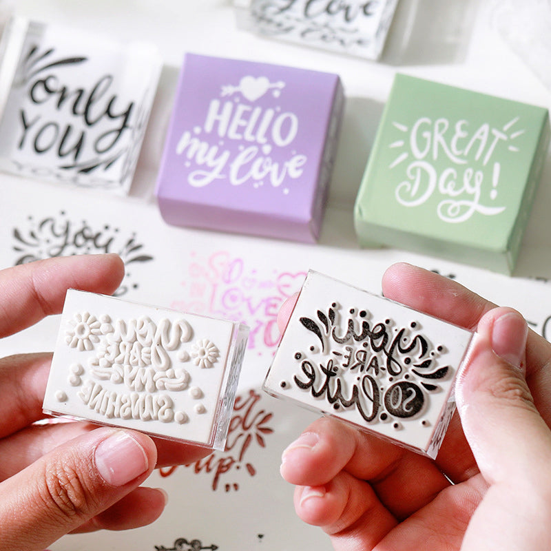 Good Blessing Greeting Clear Acrylic Rubber Stamp c