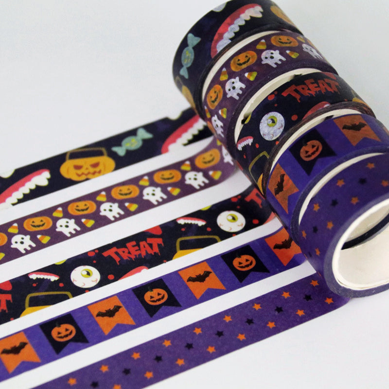 Halloween Pumpkin Ghost Bat Washi Tape a