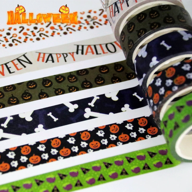 Halloween Pumpkins And Paper Tape - 1