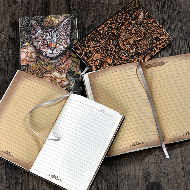 Hardcover Retro Cat Notebook 2