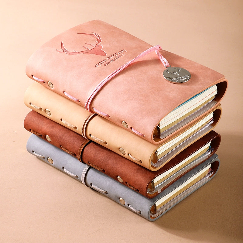 Japanese Minimalist Travel Loose-Leaf Diary Journal Stamprints 1
