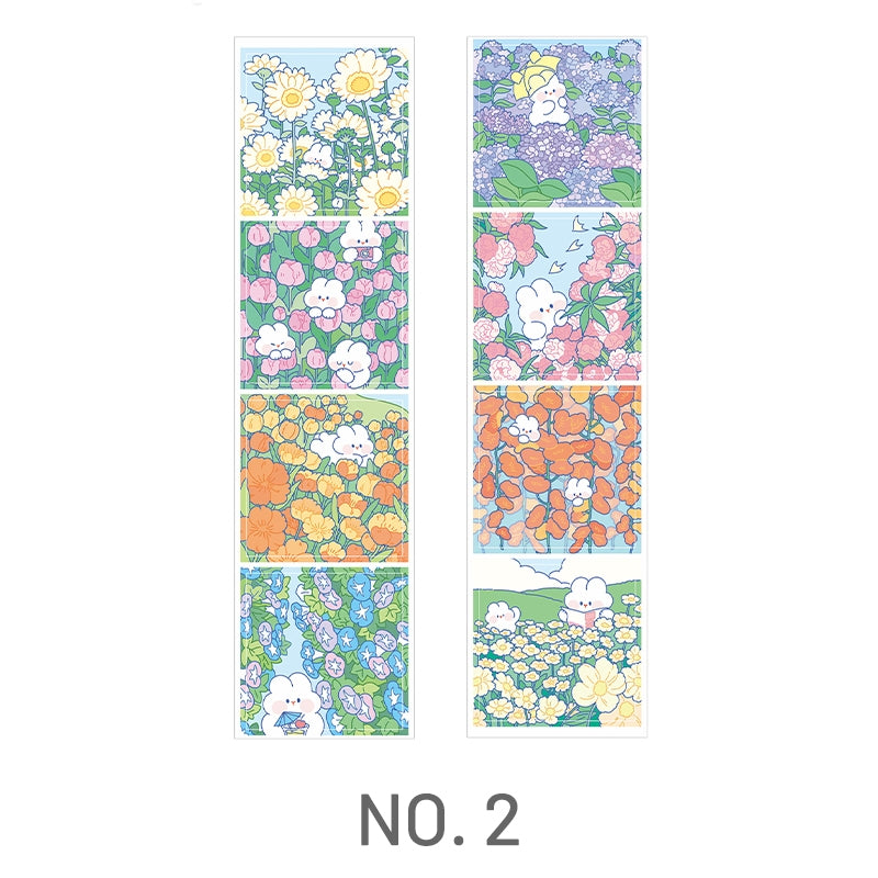 Flower and Rabbit Cute Cartoon Sticker5