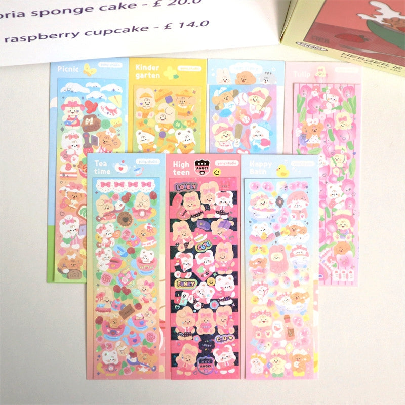 Kawaii Rabbit Animal Holographic Sticker
