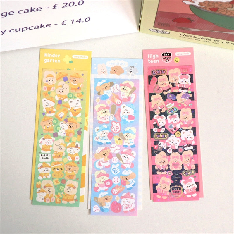 Kawaii Rabbit Animal Holographic Sticker2