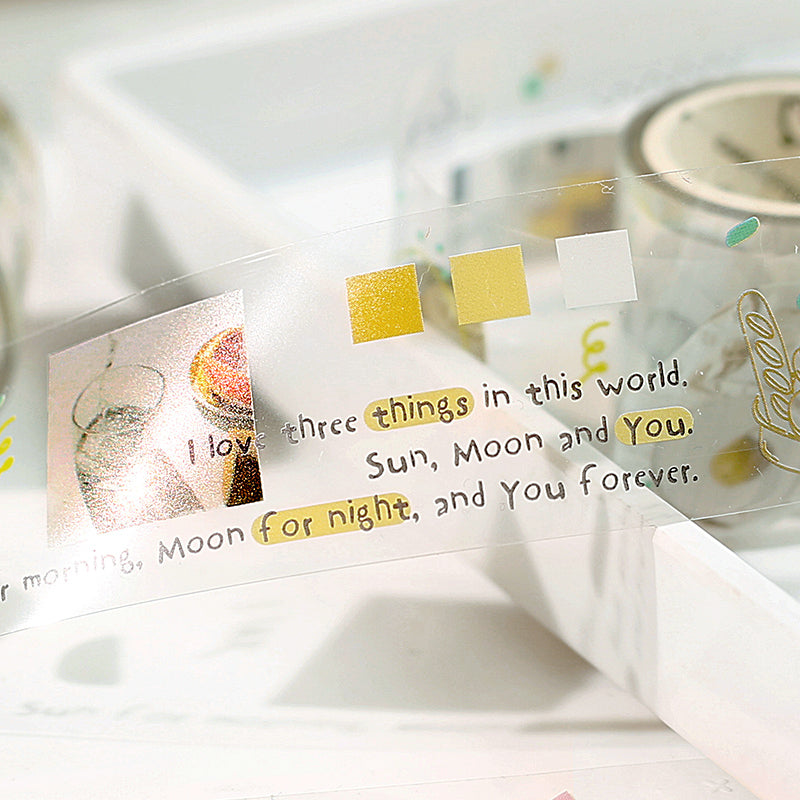 Literary Modern City Photo Collage PET Tape b2