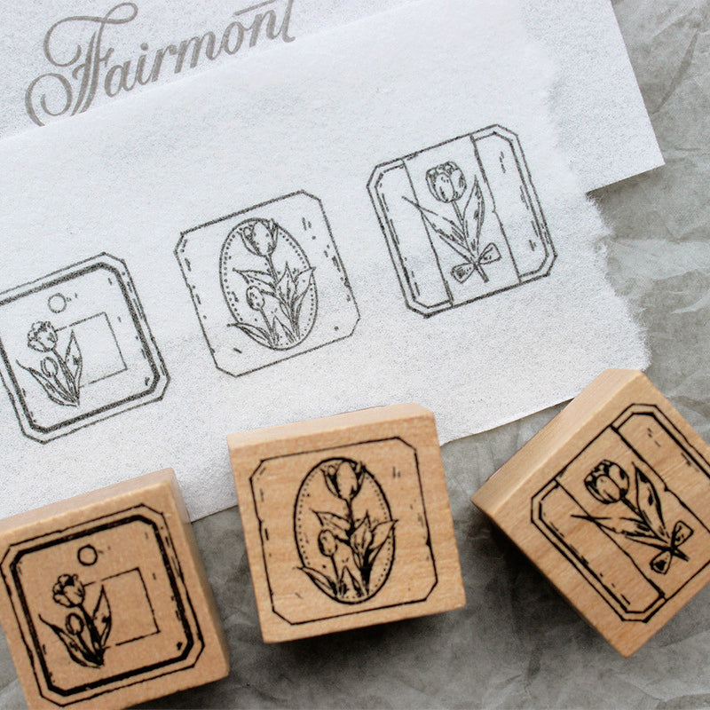 Literary Van Gogh Art Wooden Rubber Stamp b2