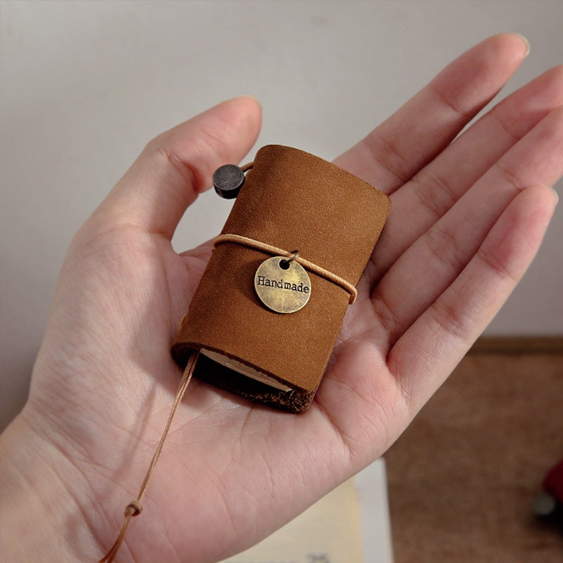 Mini Vintage Cowhide Pocket Notebook 1