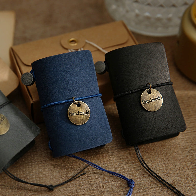 Mini Vintage Cowhide Pocket Notebook 4