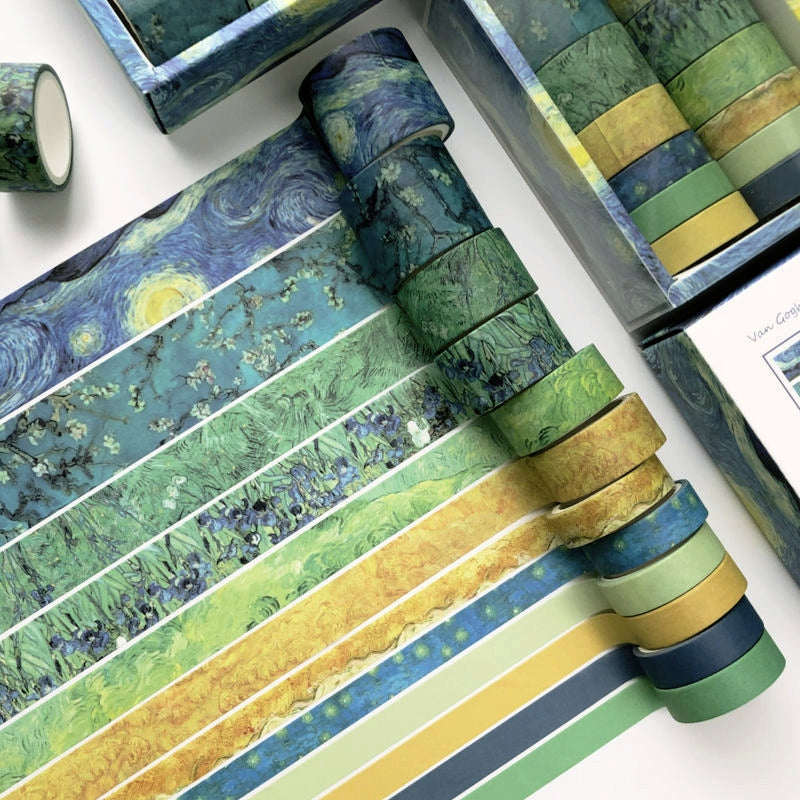 Modern Abstract Oil Painting Landscape Washi Tape Set b2