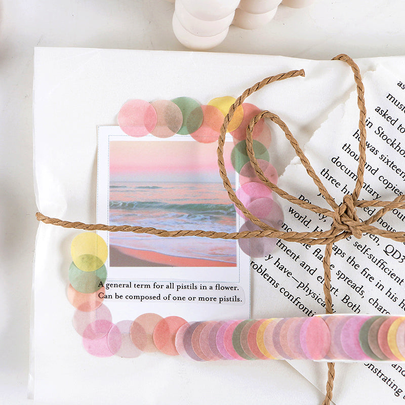 Morandi Color Big Dot Decoration Washi Sticker 4