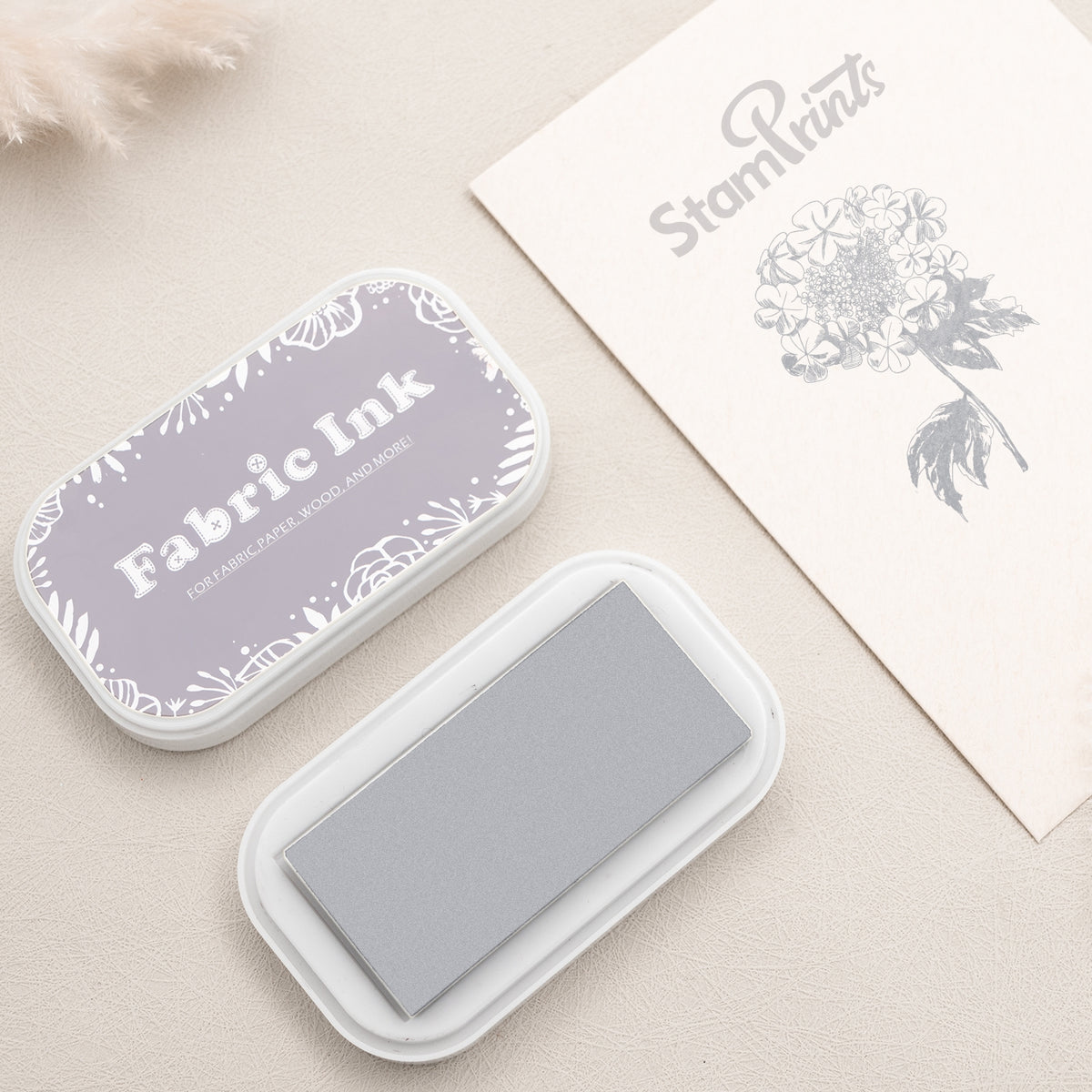 Oil-Based Fabric Ink Pad - Porcelain White-copy BD-281c