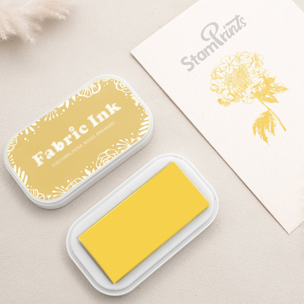 Oil-Based Fabric Ink Pad-Lemon Yellow BD-211-c