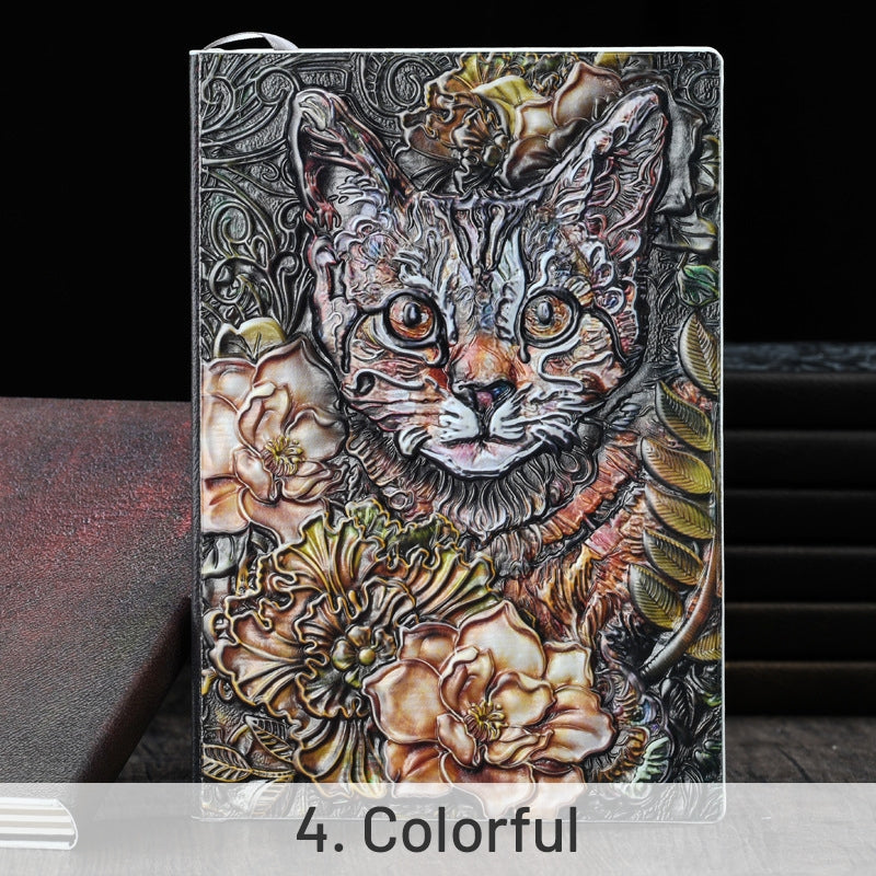 Retro Cat Starman A5 Hardcover Notebook sku-4