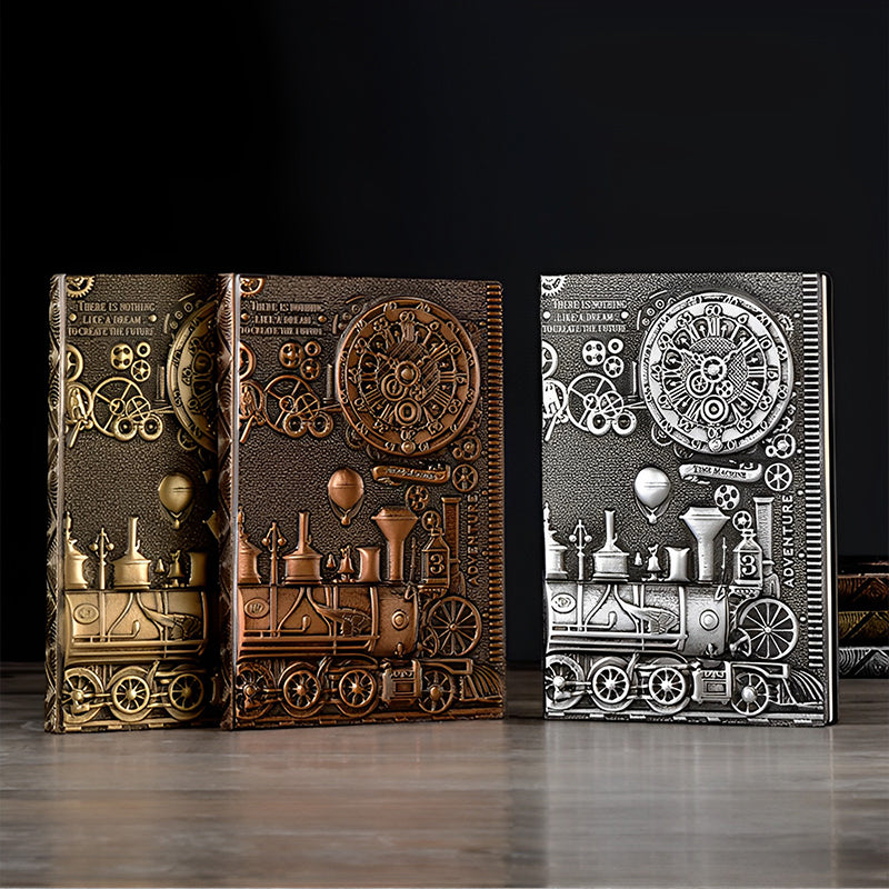 Retro European Embossed Hardcover PU Journal A5 Notebook  a
