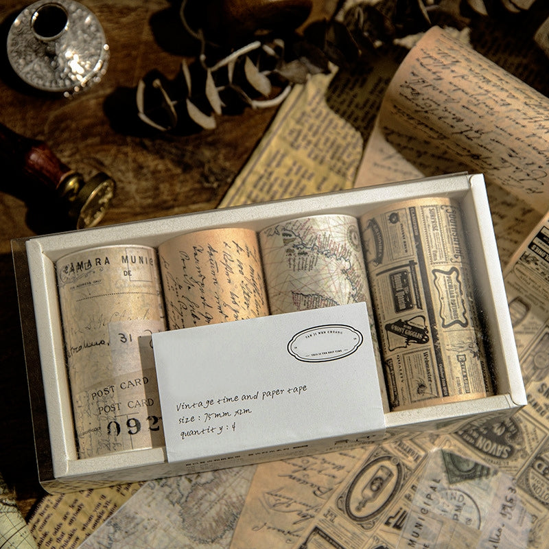 Retro Time Series Tape - Journal - Stamprints 1