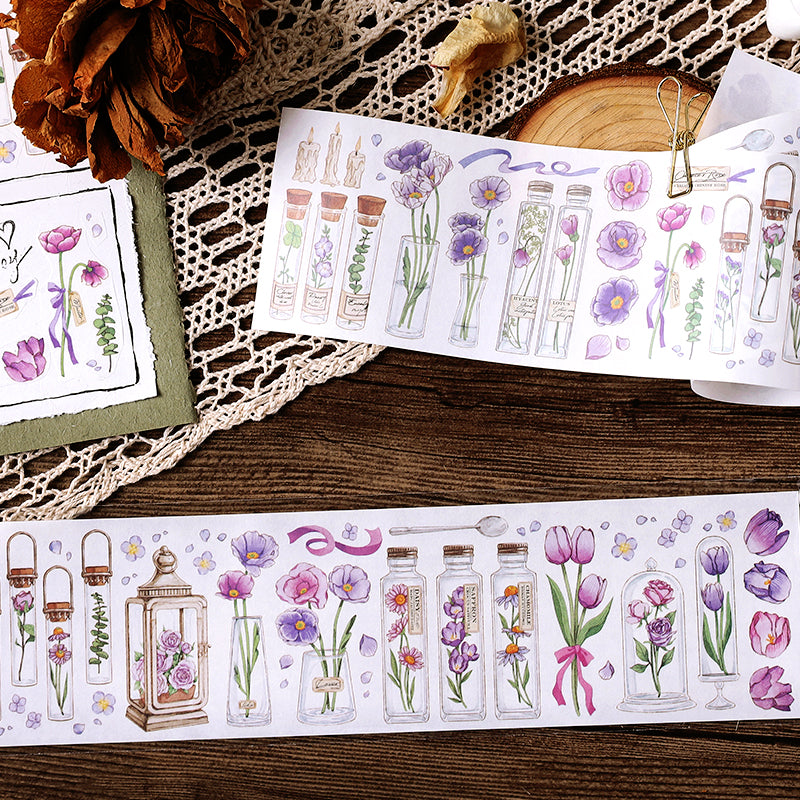 Romantic Floral Long Strip Washi Tape  b2