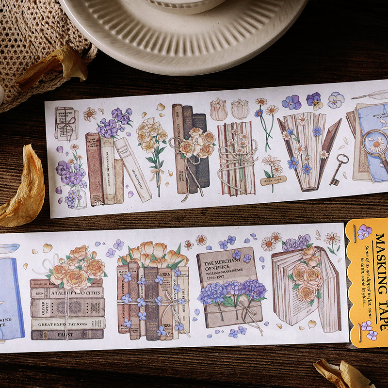 Romantic Floral Long Strip Washi Tape  c