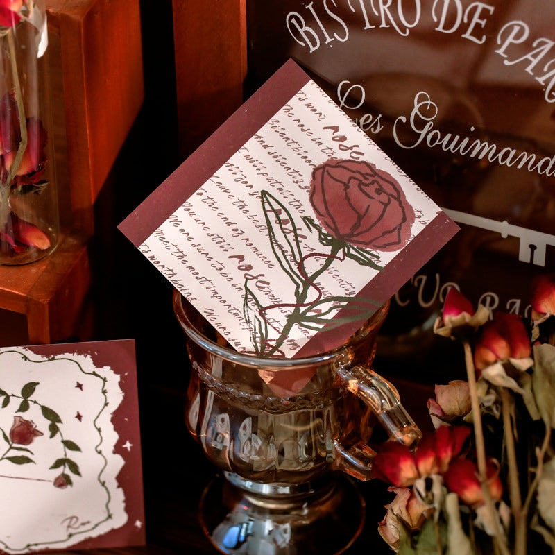 Rose Pattern Basic Material Paper 3