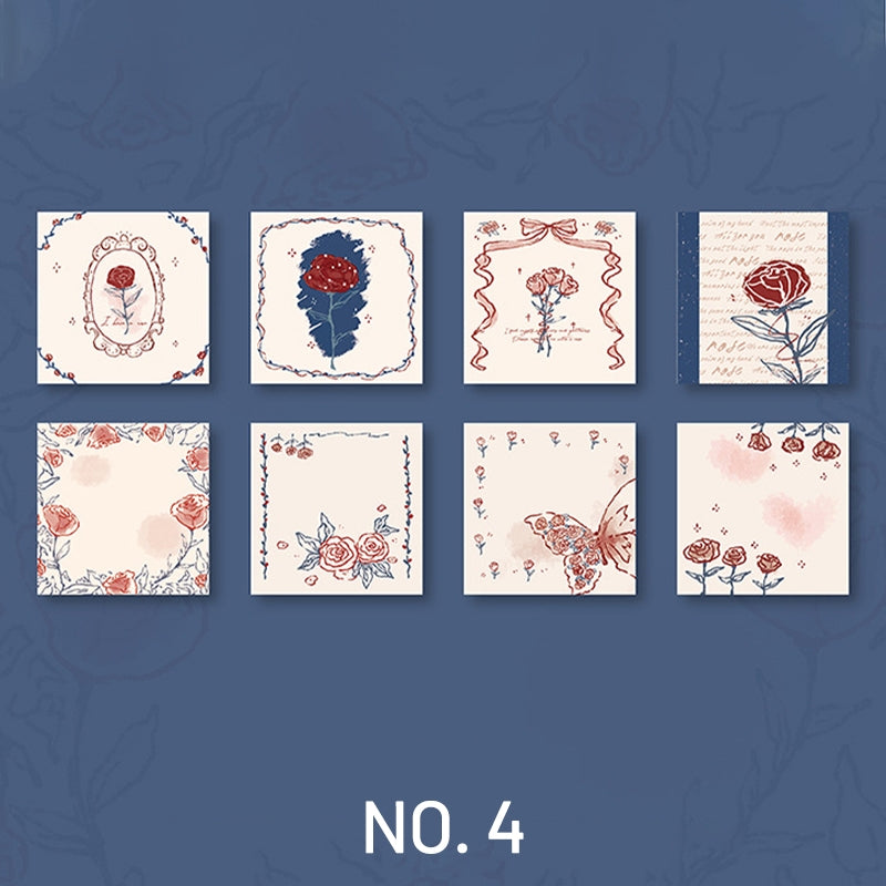 Rose Pattern Basic Material Paper sku-4