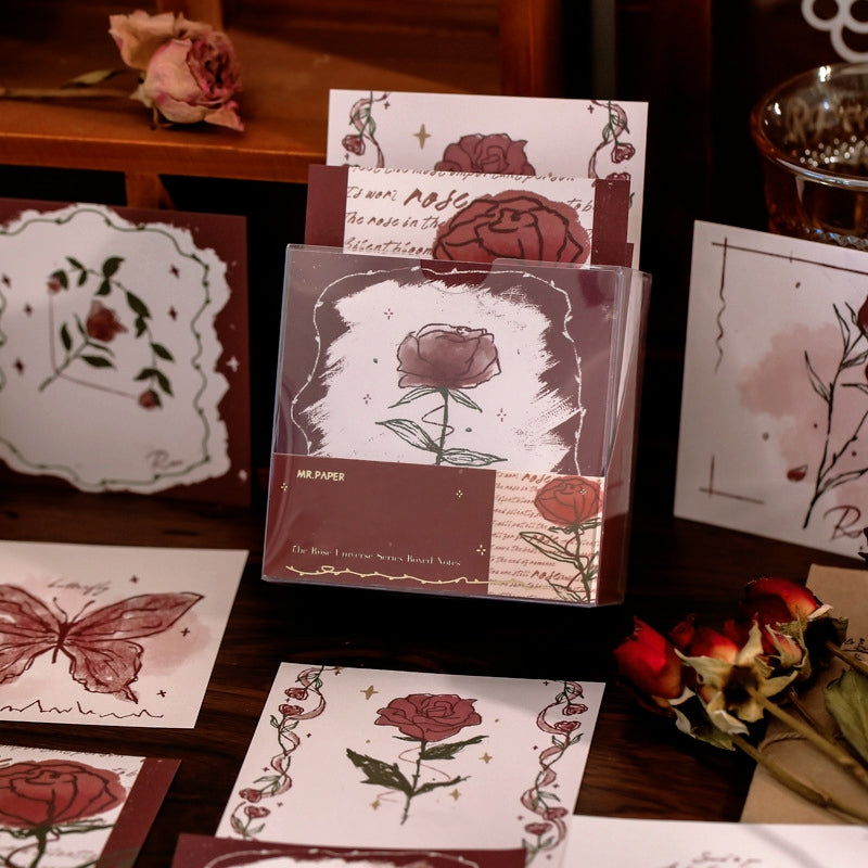 Rose Pattern Basic Material Paper -0