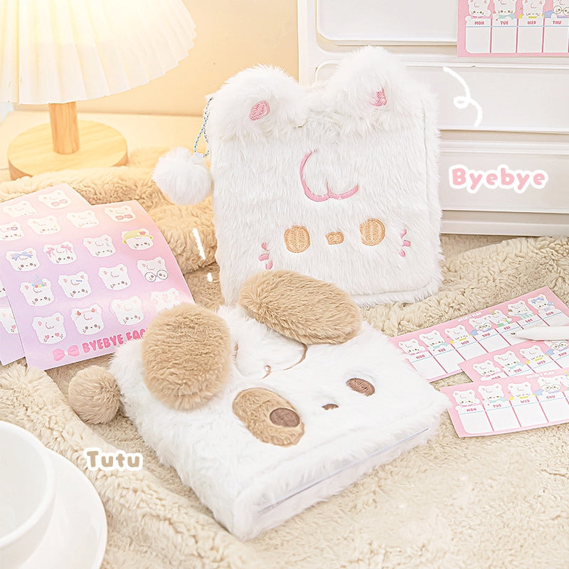 RosyPosy Kawaii Pluff Animal Loose-Leaf Diary Notebook a