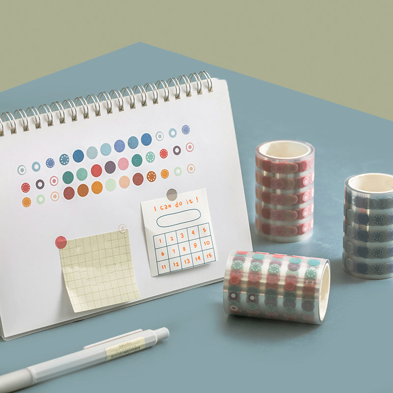 Colorful Dot Multi-Size Washi Tape2
