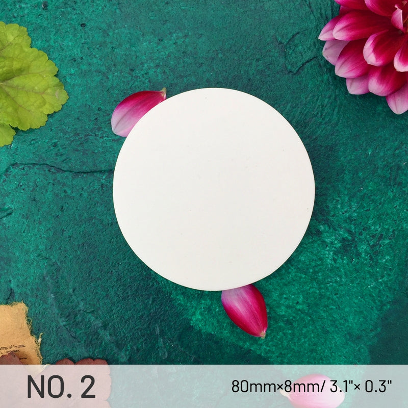 Round White DIY Rubber Bricks sku-2