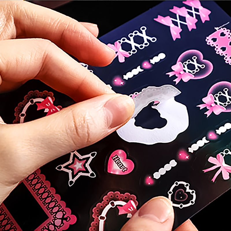 Self-adhesive colorful stickers dark night sonata series c