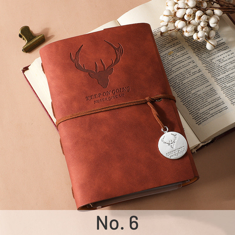 Simple Antler PU Loose-Leaf Notebook 高sku-1