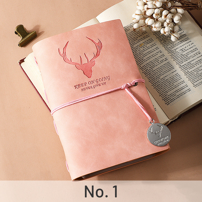 Simple Antler PU Loose-Leaf Notebook 高sku-2