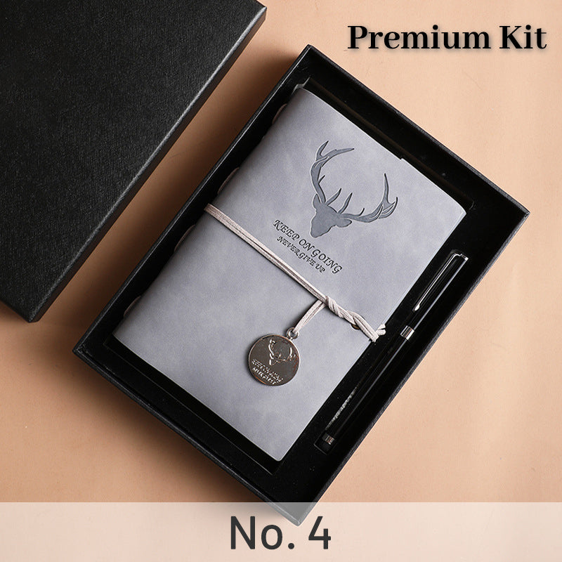 Simple Antler PU Loose-Leaf Notebook 高sku-4