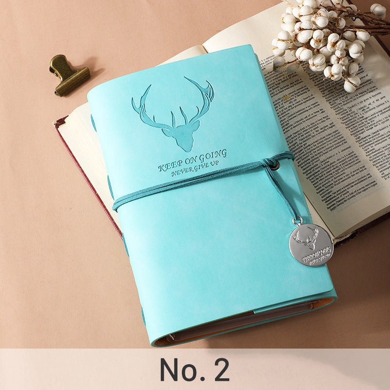 Simple Antler PU Loose-Leaf Notebook 高sku-6