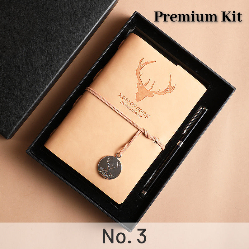 Simple Antler PU Loose-Leaf Notebook sku-1