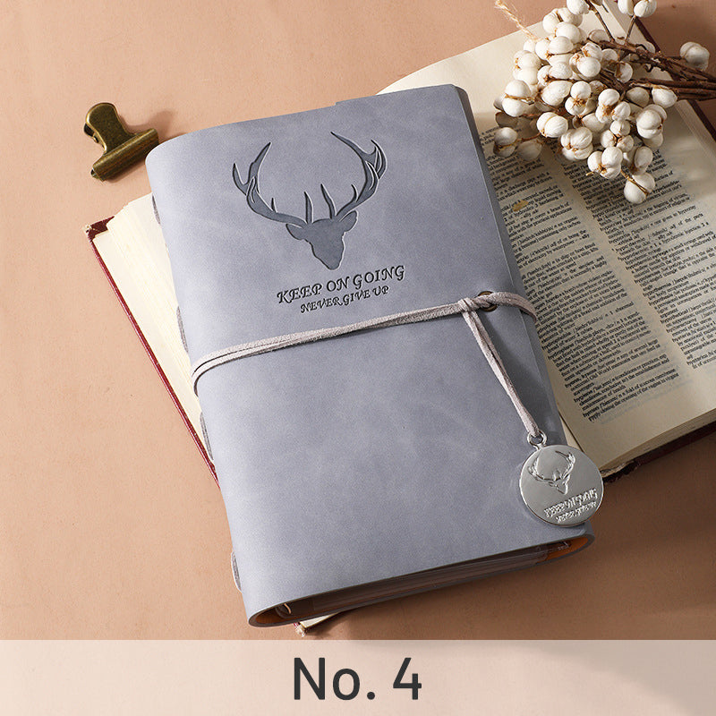 Simple Antler PU Loose-Leaf Notebook sku-2