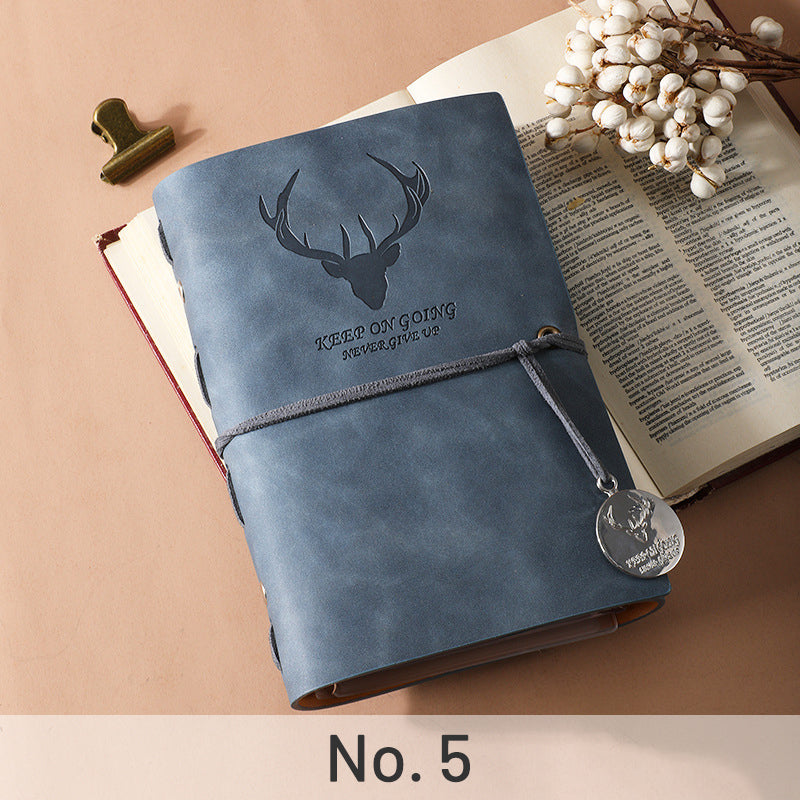 Simple Antler PU Loose-Leaf Notebook sku-4