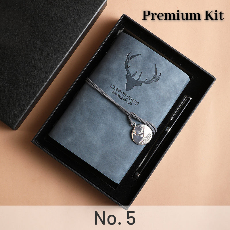 Simple Antler PU Loose-Leaf Notebook sku-5