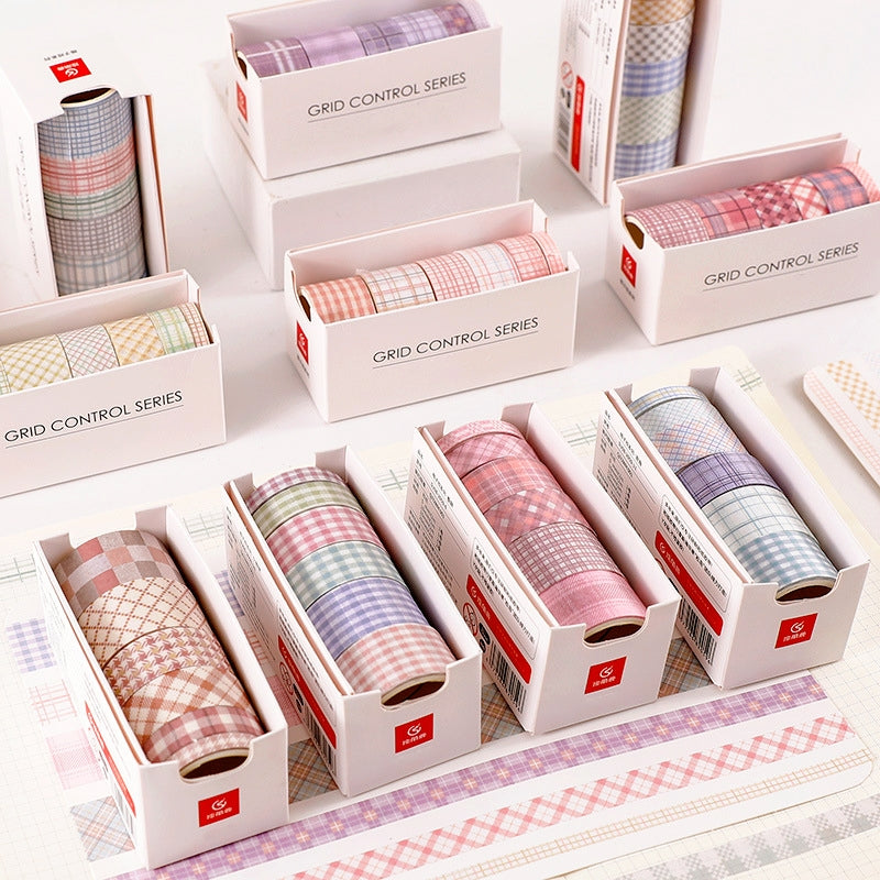 Simple Fashion Plaid Washi Tape Set a1
