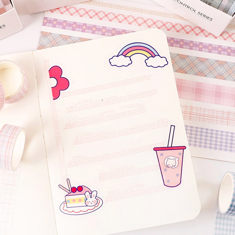Simple Fashion Plaid Washi Tape Set b4