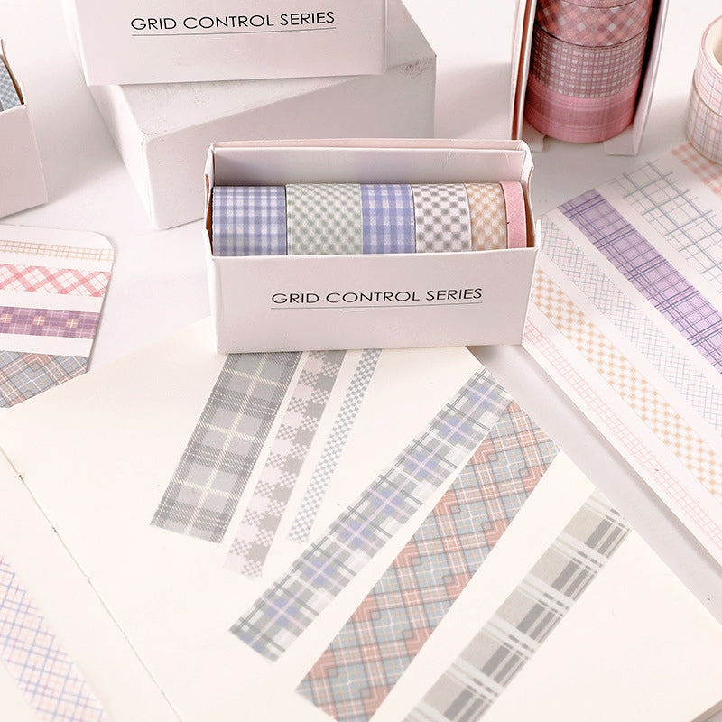 Simple Fashion Plaid Washi Tape Set b5