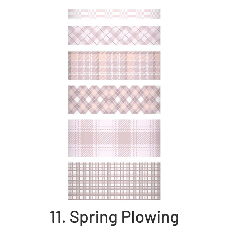 Simple Fashion Plaid Washi Tape Set sku-11