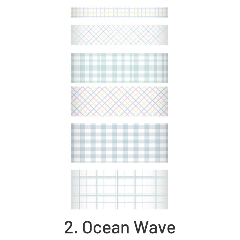 Simple Fashion Plaid Washi Tape Set sku-2