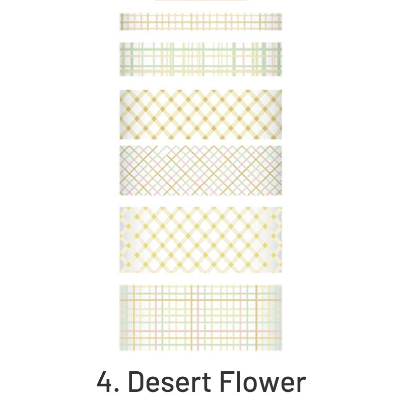 Simple Fashion Plaid Washi Tape Set sku-4