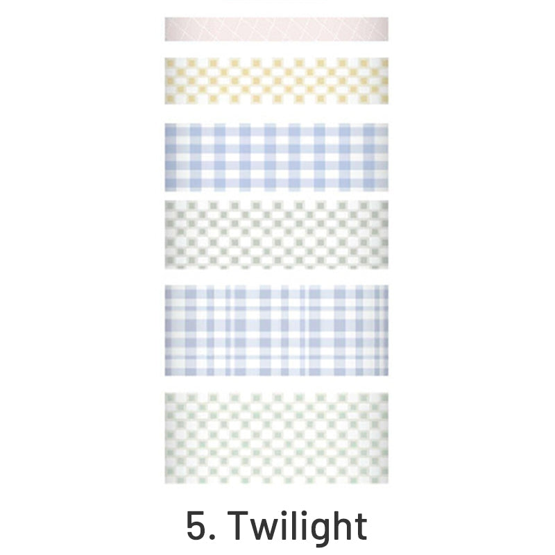 Simple Fashion Plaid Washi Tape Set sku-5