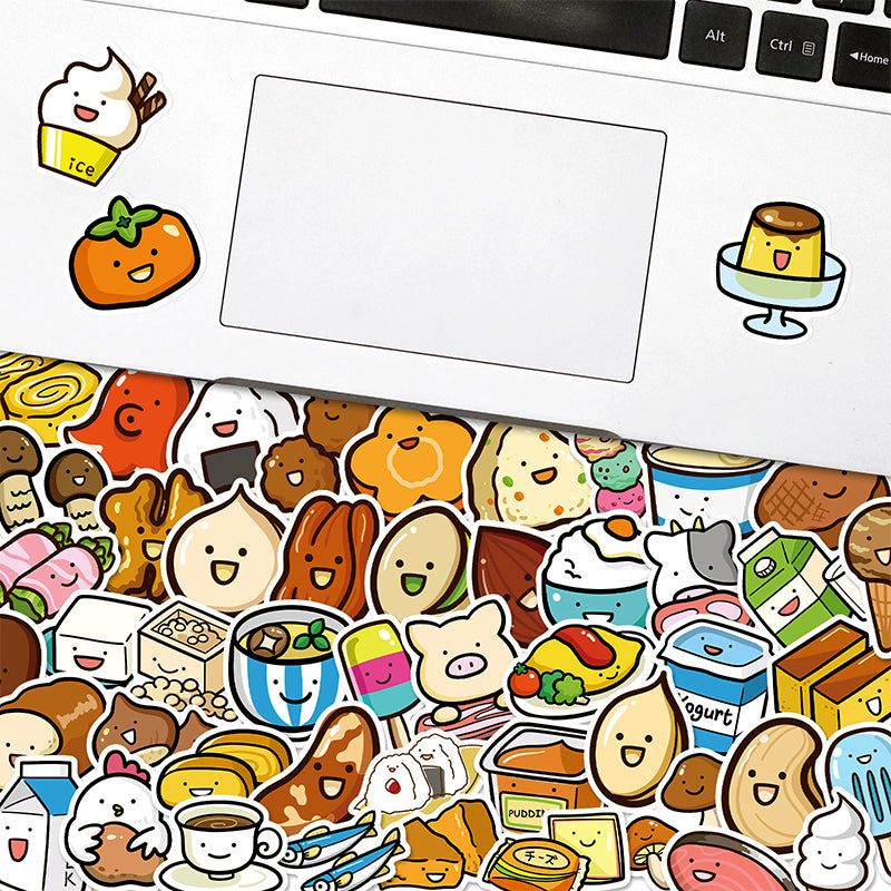 Cute Fruit Vegetable Food Vinyl Sticker Pack1